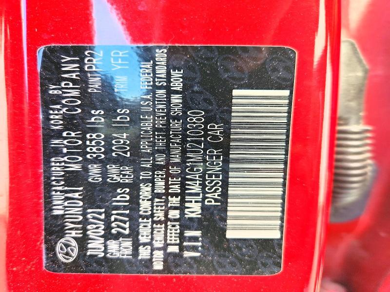 2021 Hyundai Elantra sel