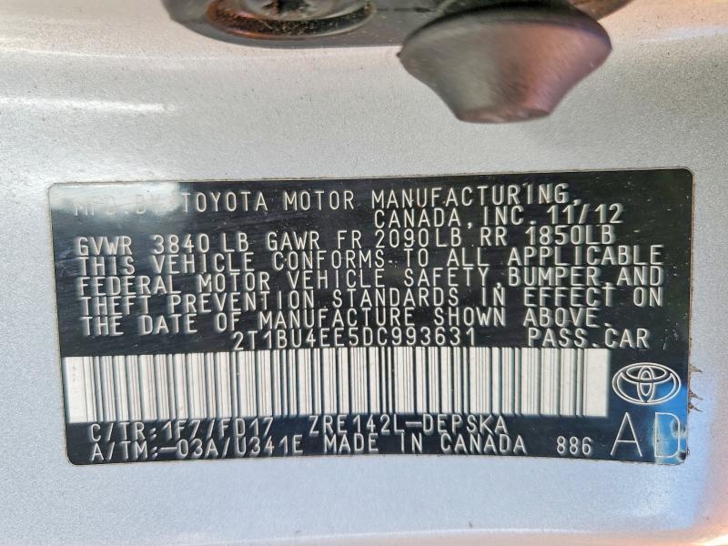2013 Toyota Corolla s