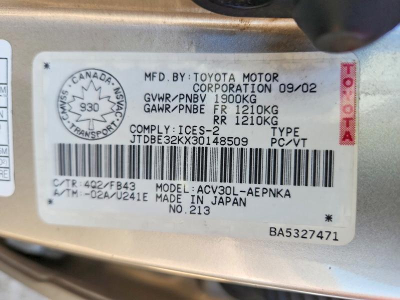 2003 Toyota Camry le
