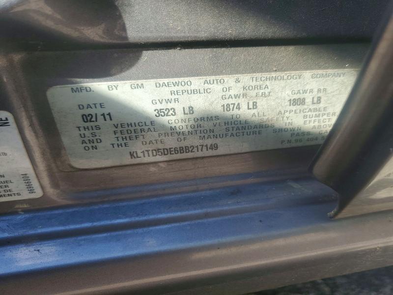 2011 Chevrolet Aveo ls