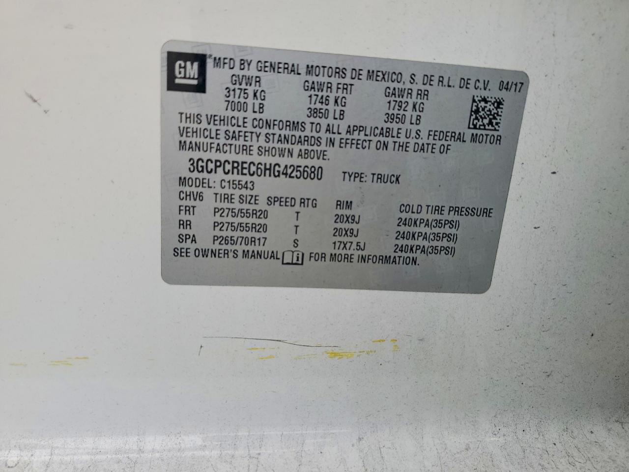 2017 Chevrolet Silverado C1500 LT