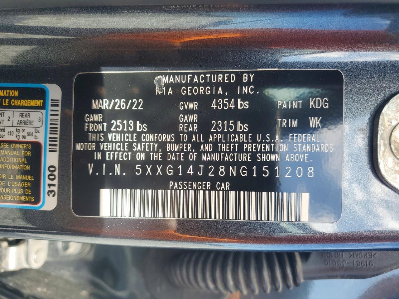 2022 KIA K5 lxs