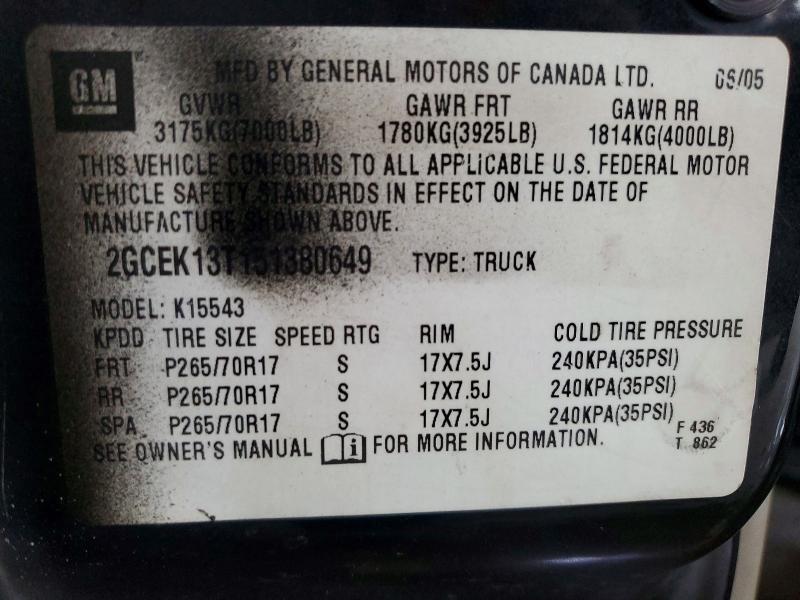 2005 Chevrolet Silverado K1500