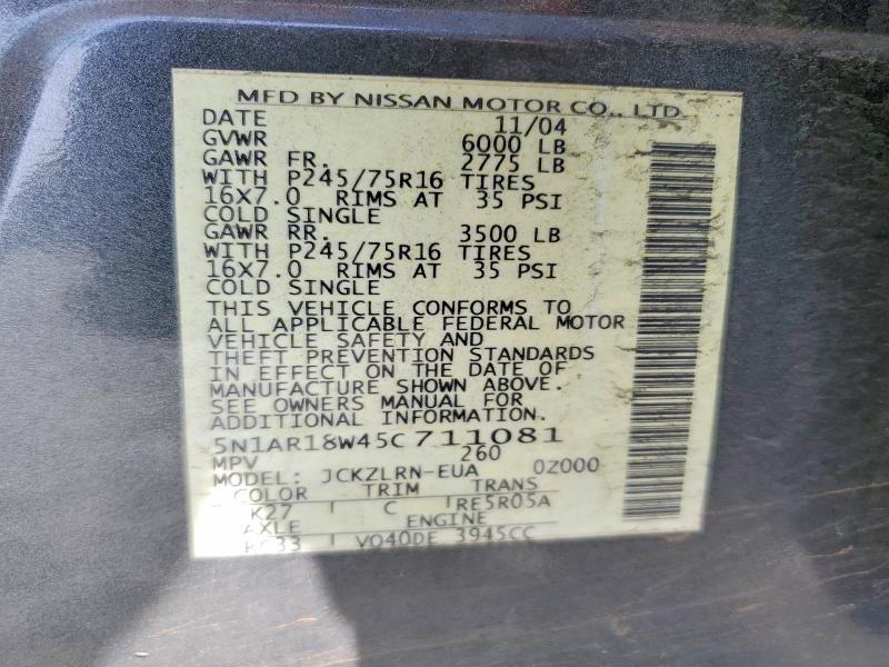 2005 Nissan Pathfinder xe