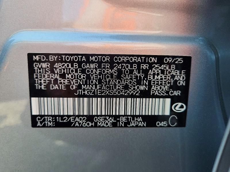 2025 Lexus Is 350 f Sport