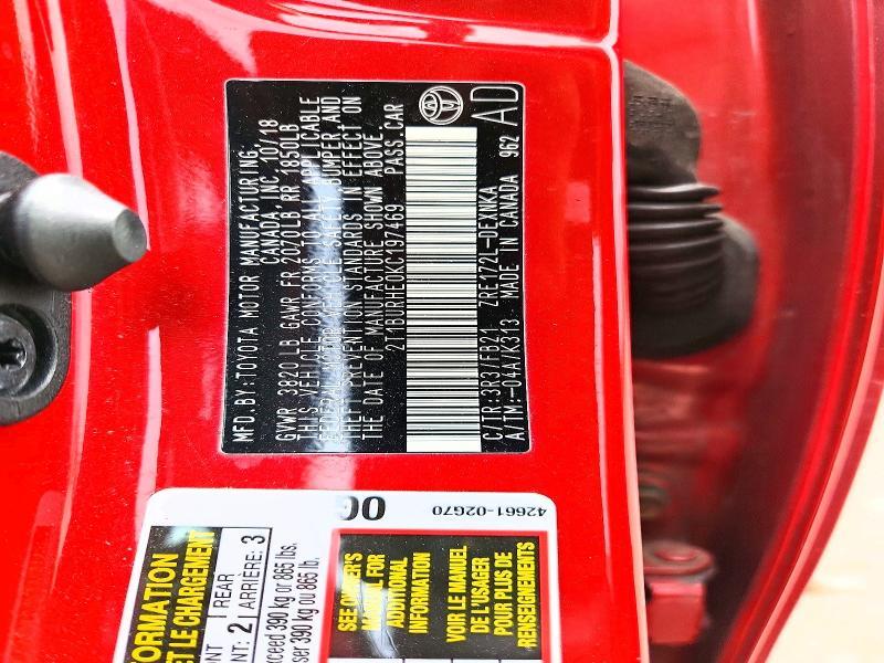 2019 Toyota Corolla le