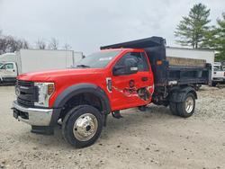Salvage trucks for sale at West Warren, MA auction: 2019 Ford F550 Super Duty