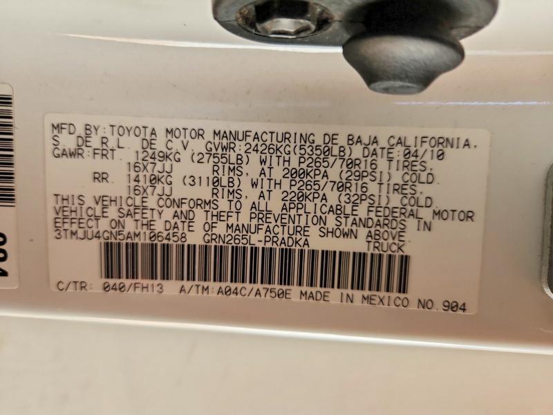 2010 Toyota Tacoma Prerunner V6