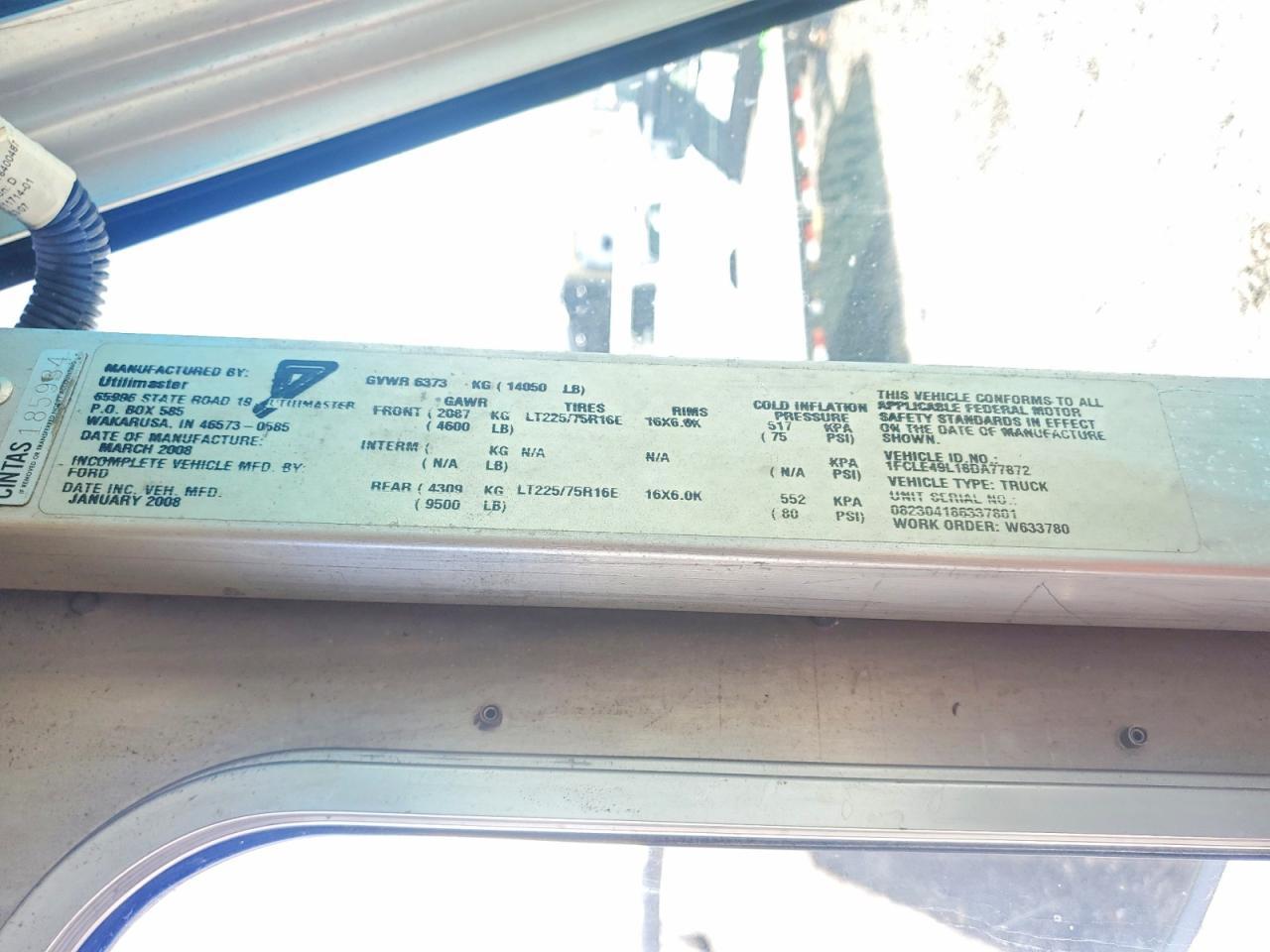 2008 Ford E450 Delivery Truck