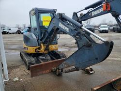 Salvage trucks for sale at Woodhaven, MI auction: 2012 John Deere 35D Mini Excavator