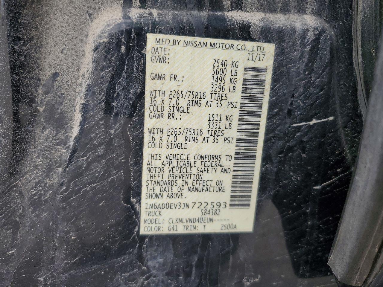 2018 Nissan Frontier PRO-4X