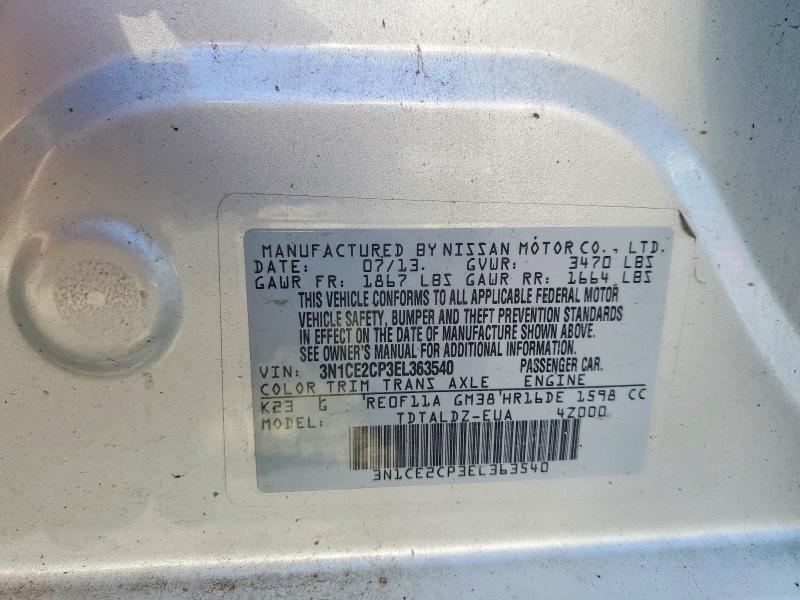 2014 Nissan Versa Note sv