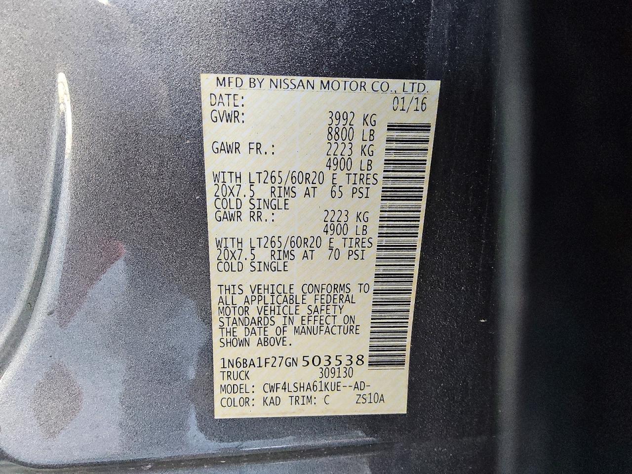 2016 Nissan Titan XD SV