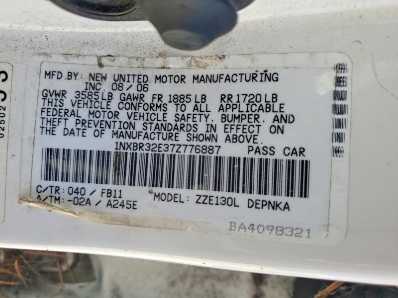 2007 Toyota Corolla le