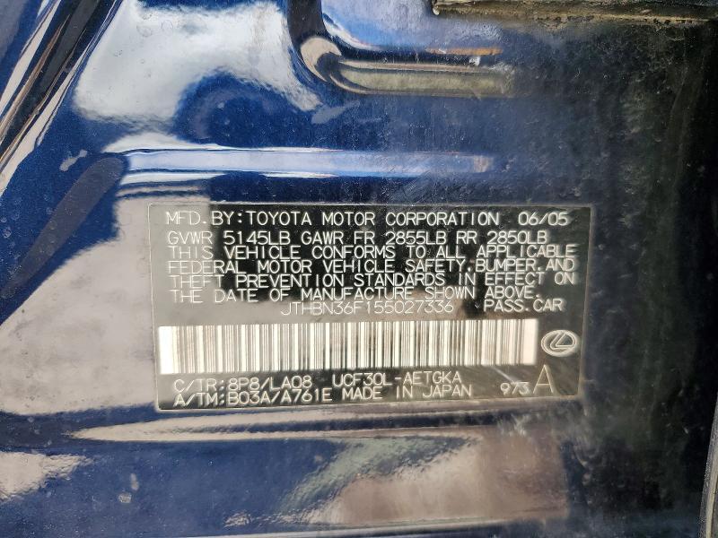 2005 Lexus Ls 430 Base