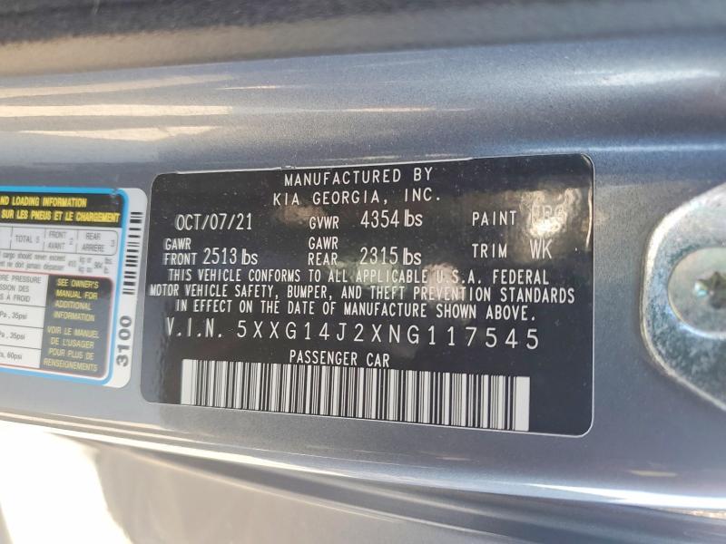 2022 KIA K5 lxs