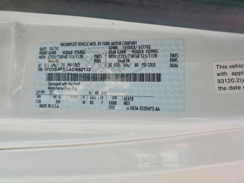 2010 Ford 2011 Ford Econoline E450 Super Duty Cutaway Van