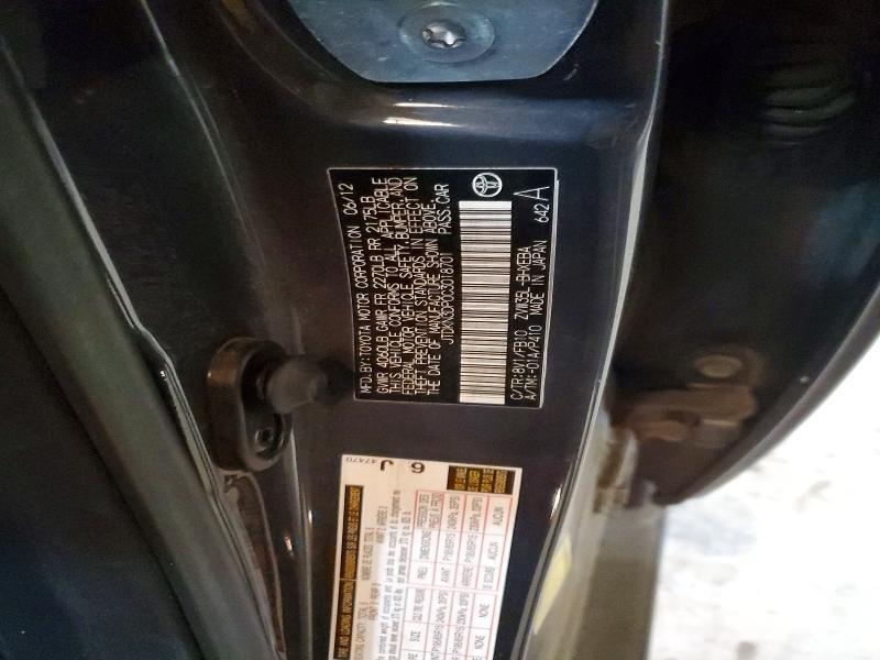 2012 Toyota Prius Plug-in Hybrid Base