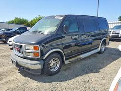 Salvage trucks for sale at Sacramento, CA auction: 2002 GMC Van