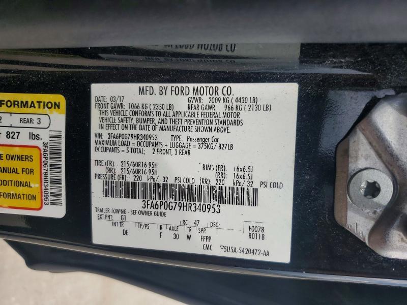 2017 Ford Fusion s