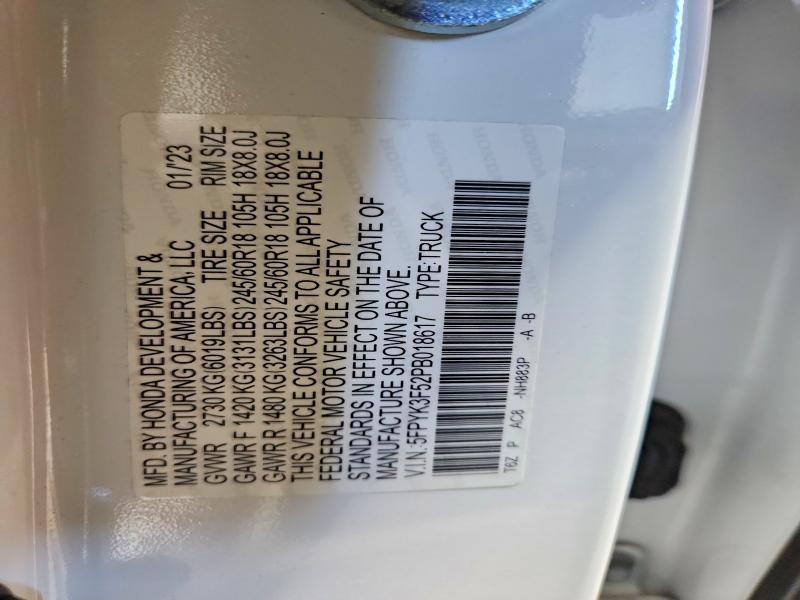 2023 Honda Ridgeline RTL