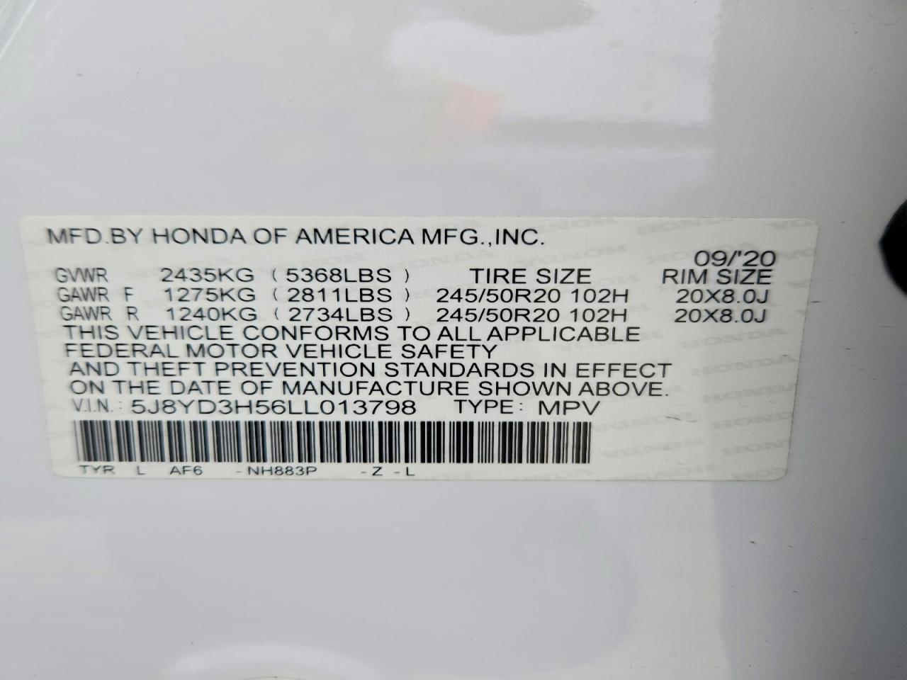 2020 Acura Mdx Technology