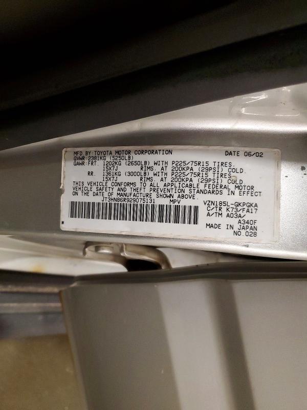 2002 Toyota 4runner SR5