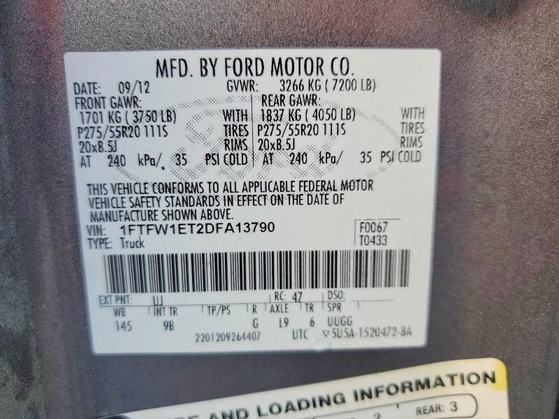 2013 Ford F150 Supercrew