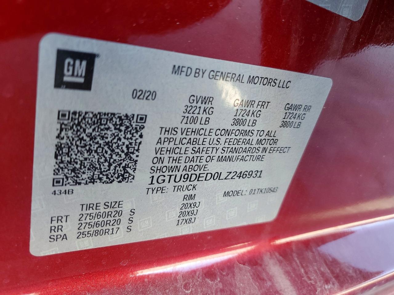 2020 GMC Sierra K1500 SLT