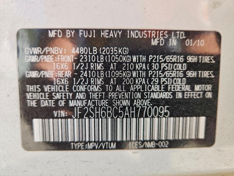 2010 Subaru Forester xs