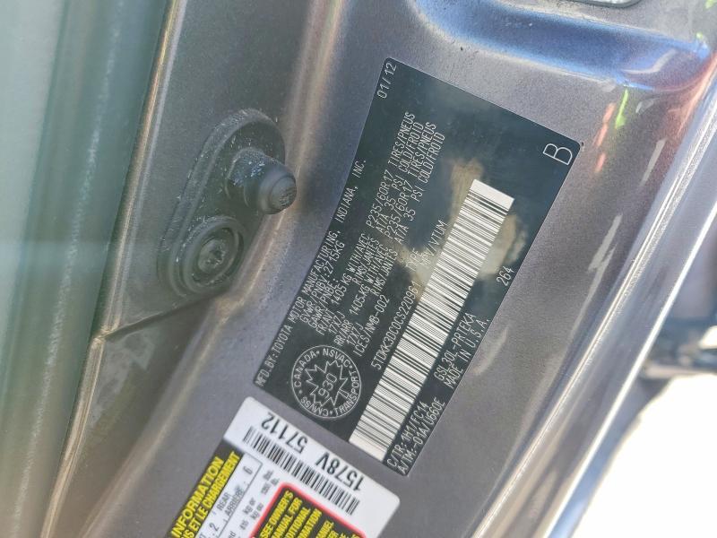 2012 Toyota Sienna le