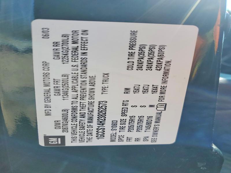 2003 Chevrolet S Truck S10