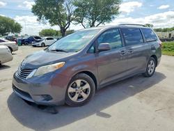 Toyota Sienna le salvage cars for sale: 2015 Toyota Sienna le