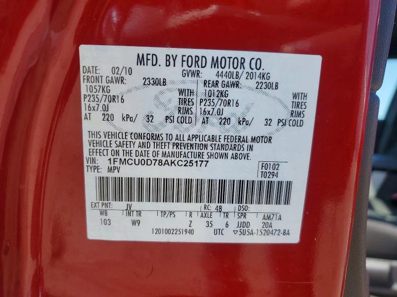 2010 Ford Escape xlt