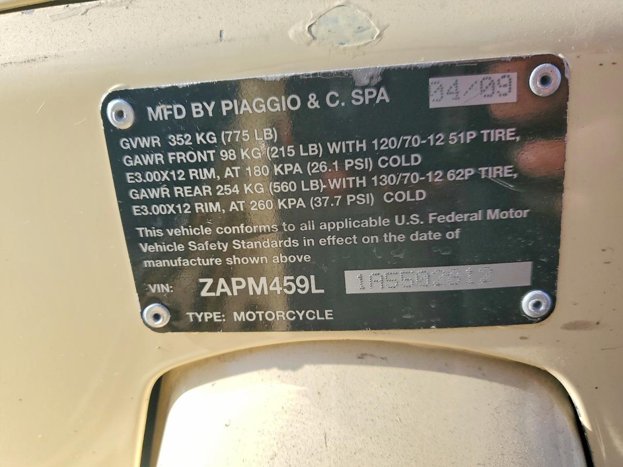 2010 Vespa GTS 300 Super