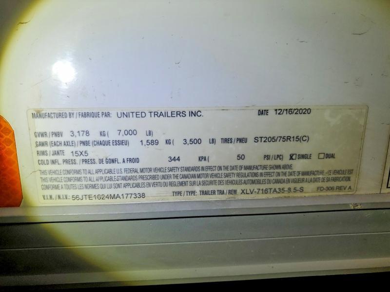 2021 United FD-306 REV A Enclosed Cargo Trailer