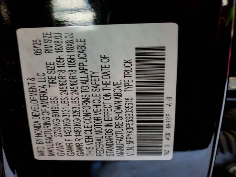 2025 Honda Ridgeline RTL