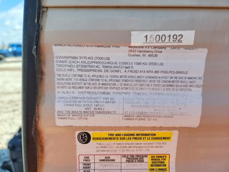 2018 Keystone Hideout Camper