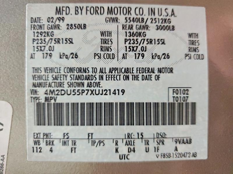 1999 Mercury Mountaineer