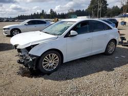 Salvage cars for sale from Copart Spanaway, WA: 2012 Chevrolet Cruze eco