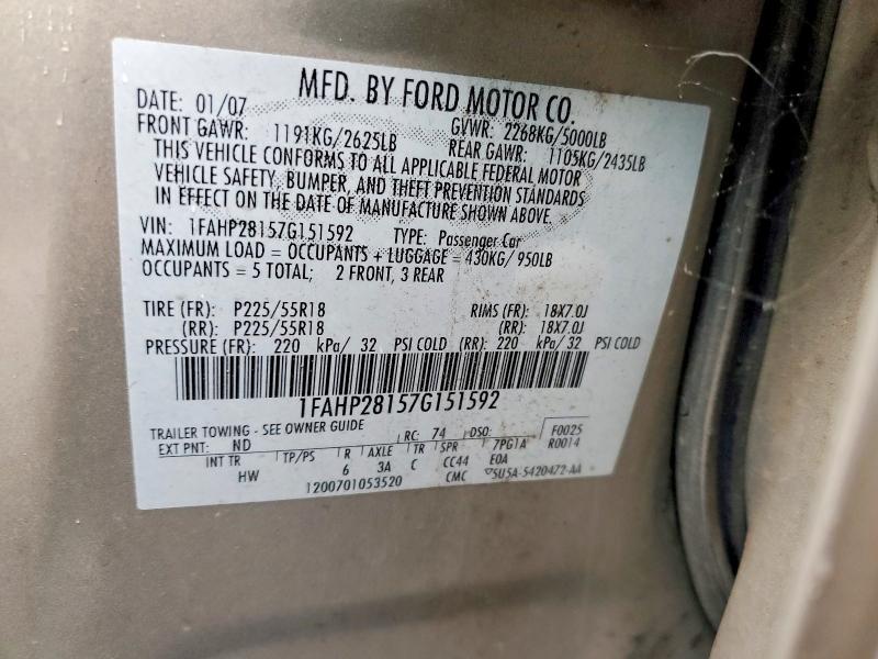 2007 Ford Five Hundred Limited