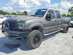 Salvage trucks for sale at Riverview, FL auction: 2002 Ford F350 SRW Super Duty