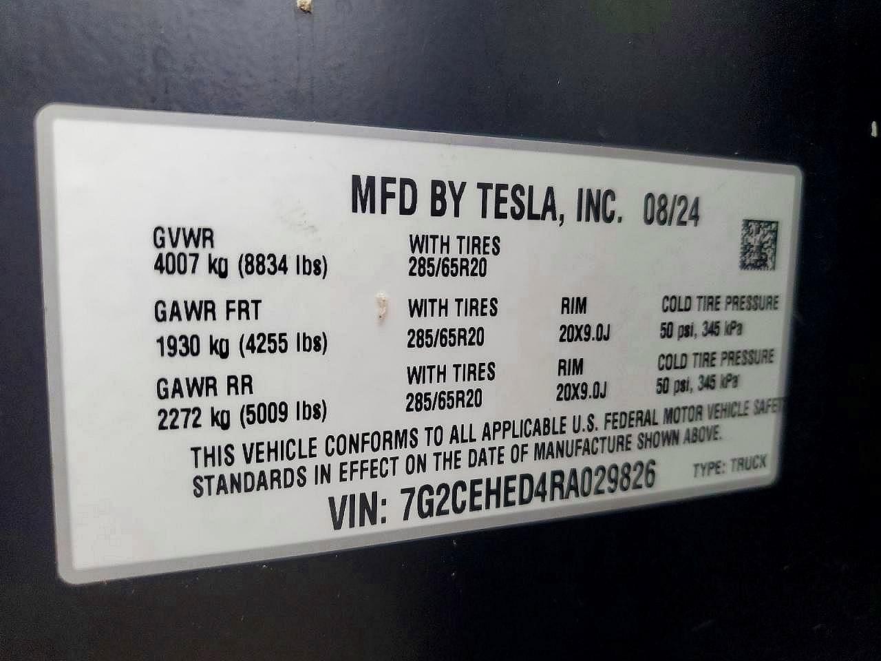 2024 Tesla Cybertruck