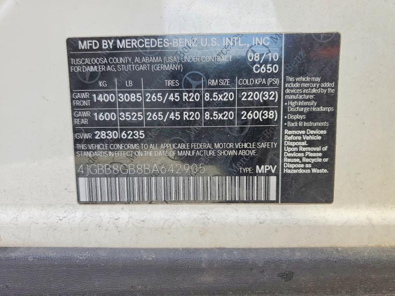 2011 Mercedes-Benz Ml 350 4matic