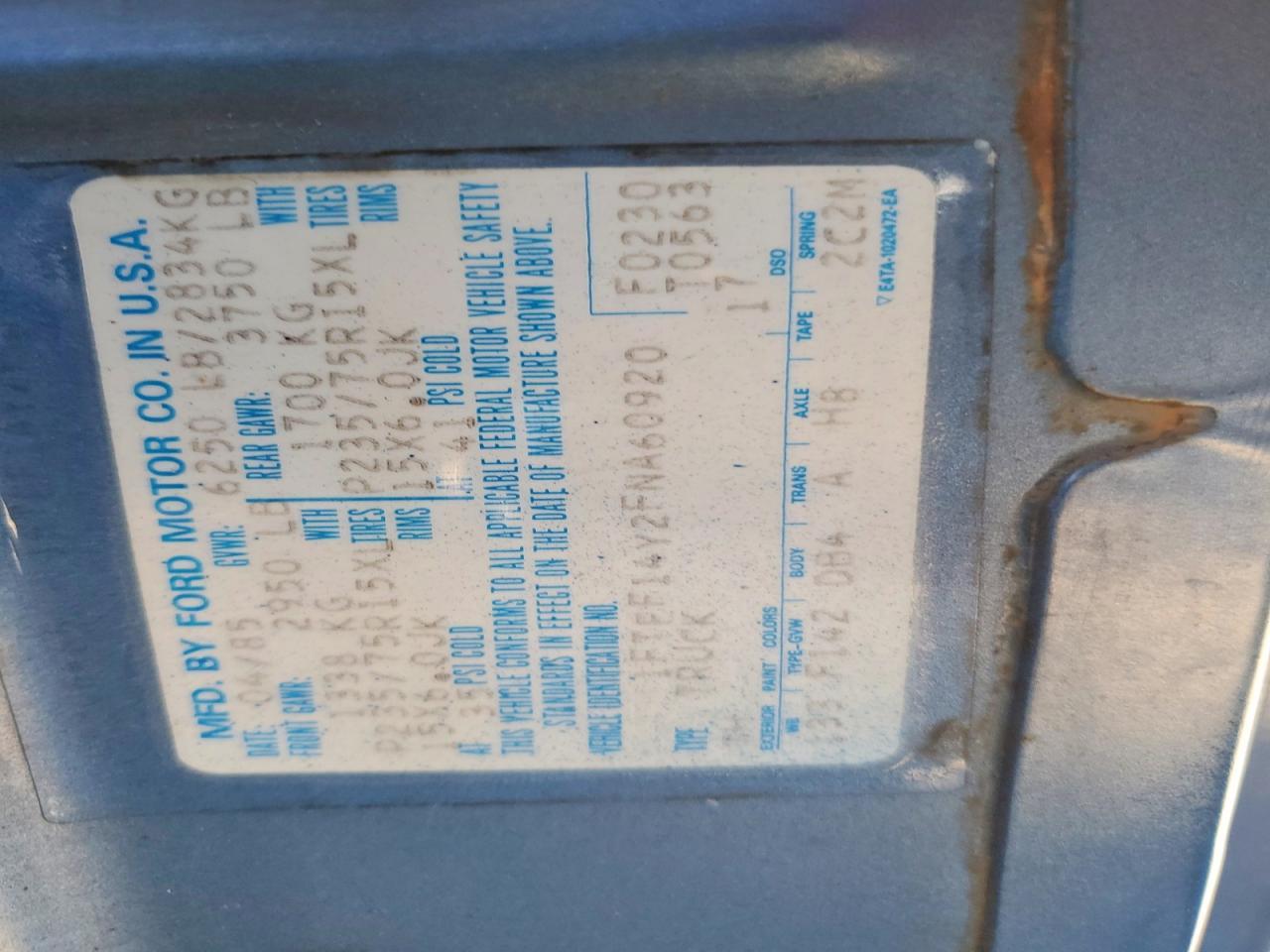 1985 Ford F150