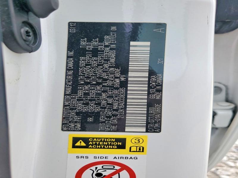 2012 Lexus Rx 350 Base