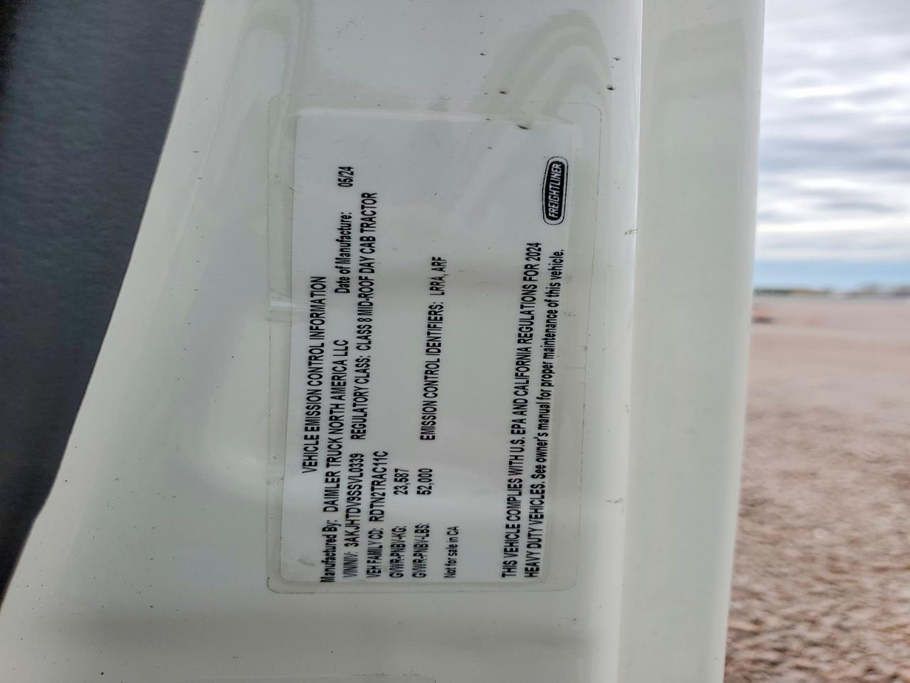 2025 Freigliner 2025 Freightliner Cascadia 116 Semi Truck