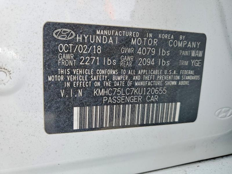 2019 Hyundai Ioniq sel