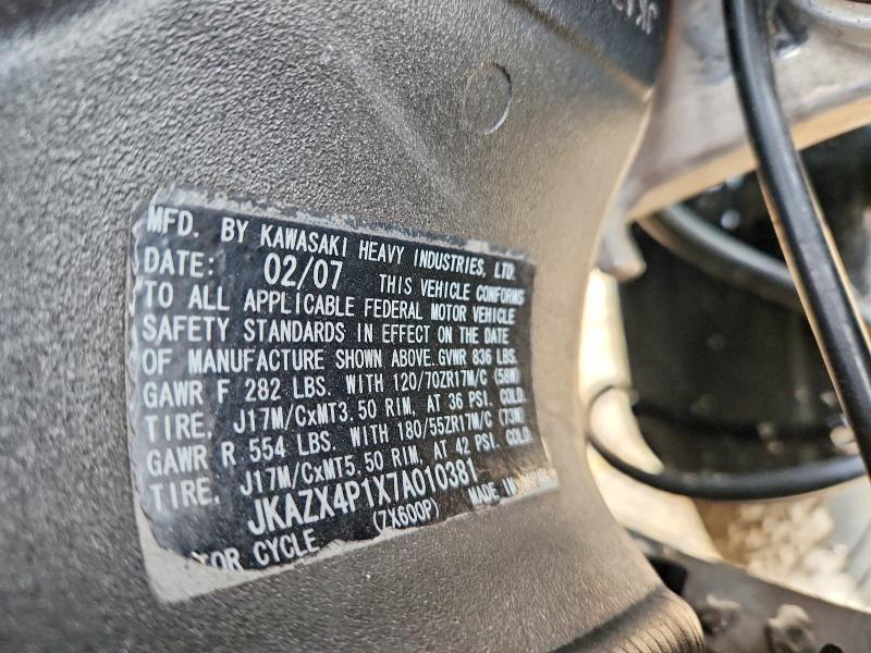 2007 Kawasaki ZX600 P