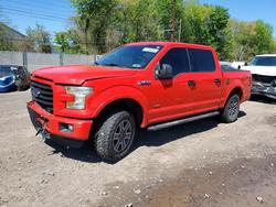 Salvage trucks for sale at Chalfont, PA auction: 2016 Ford F150 Supercrew